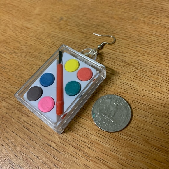Paint Palette Earrings - Picture 3 of 3